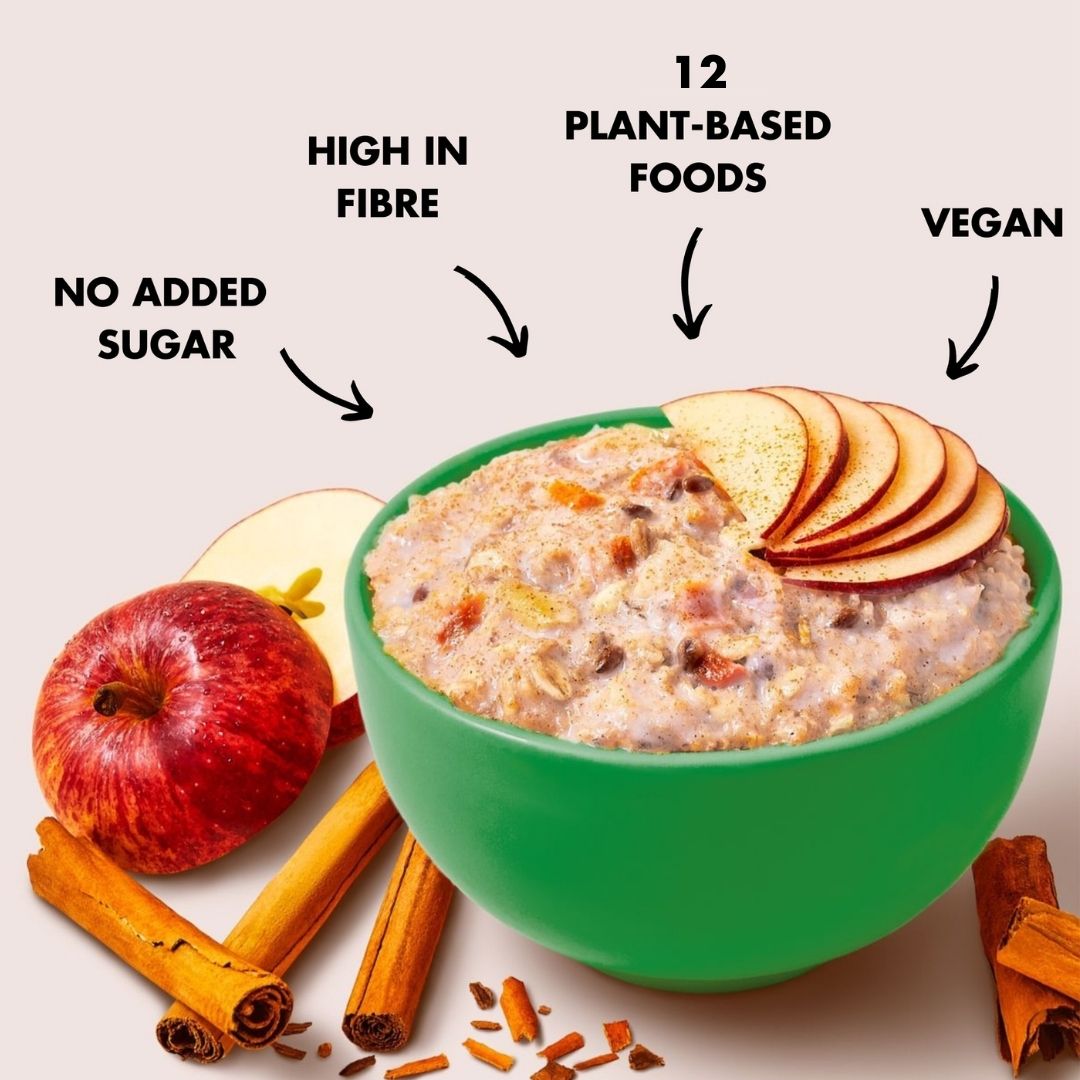 BIG VALUE 6-PACK OF APPLE & CINNAMON GUT-LOVING PORRIDGE (6x400g)
